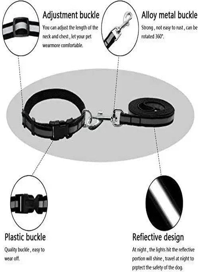 KittuPet طوق ومقود عاكس من KittuPet للكلاب والقطط، عبوة من قطعة واحدة (قد يختلف اللون) - Image 3